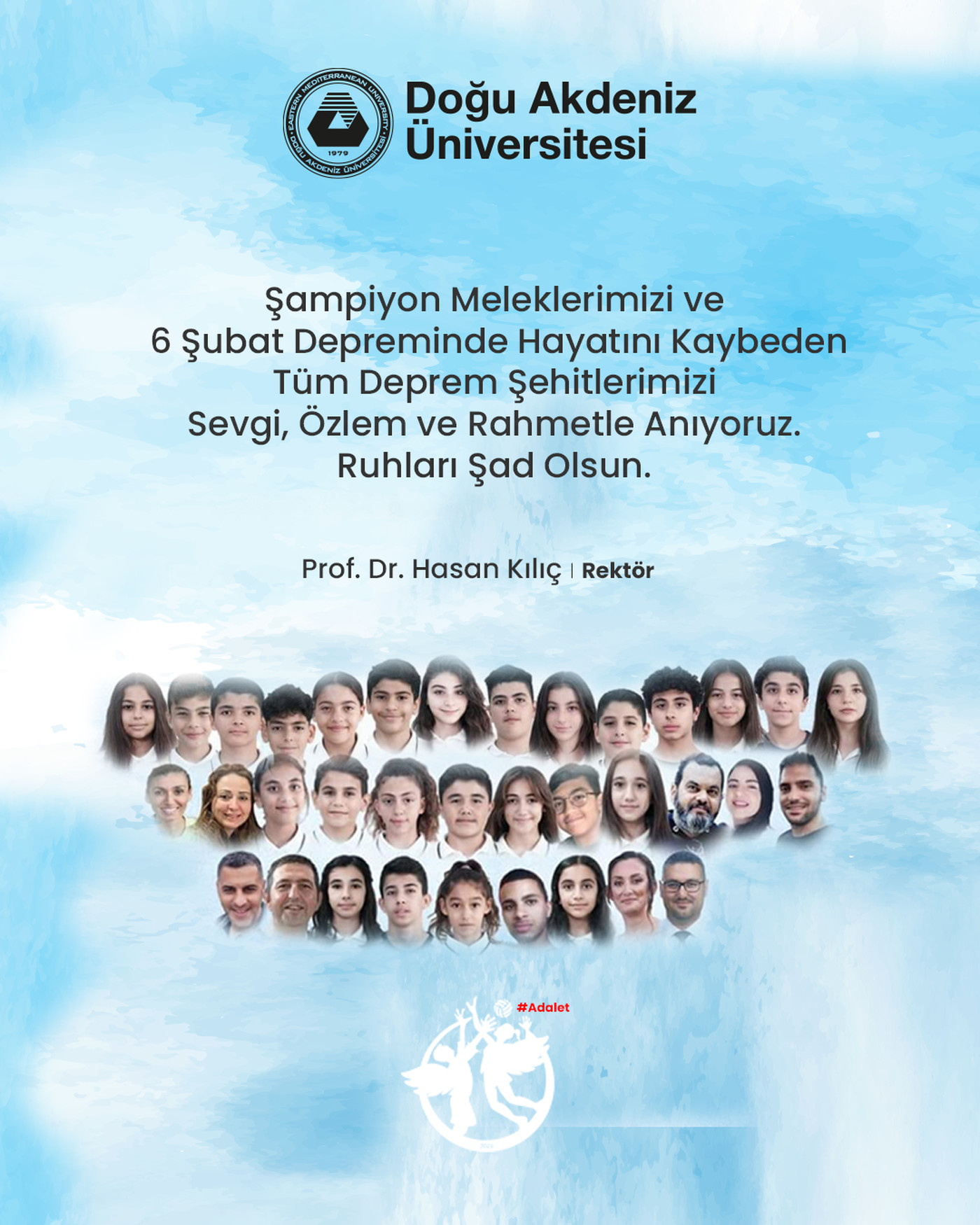 DAÜ Rektörlüğü 6 Şubat Depreminin Üçüncü Yılı Vesilesiyle Anma Mesajı Yayımladı