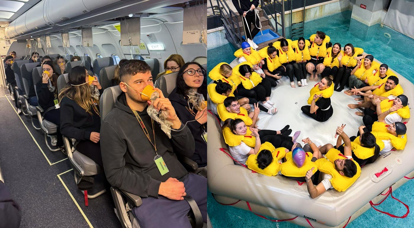 DAÜ Sivil Havacılık Kabin Hizmetleri Programı Öğrencileri 2026 Mock-Up Eğitimlerini Başarıyla Tamamladı