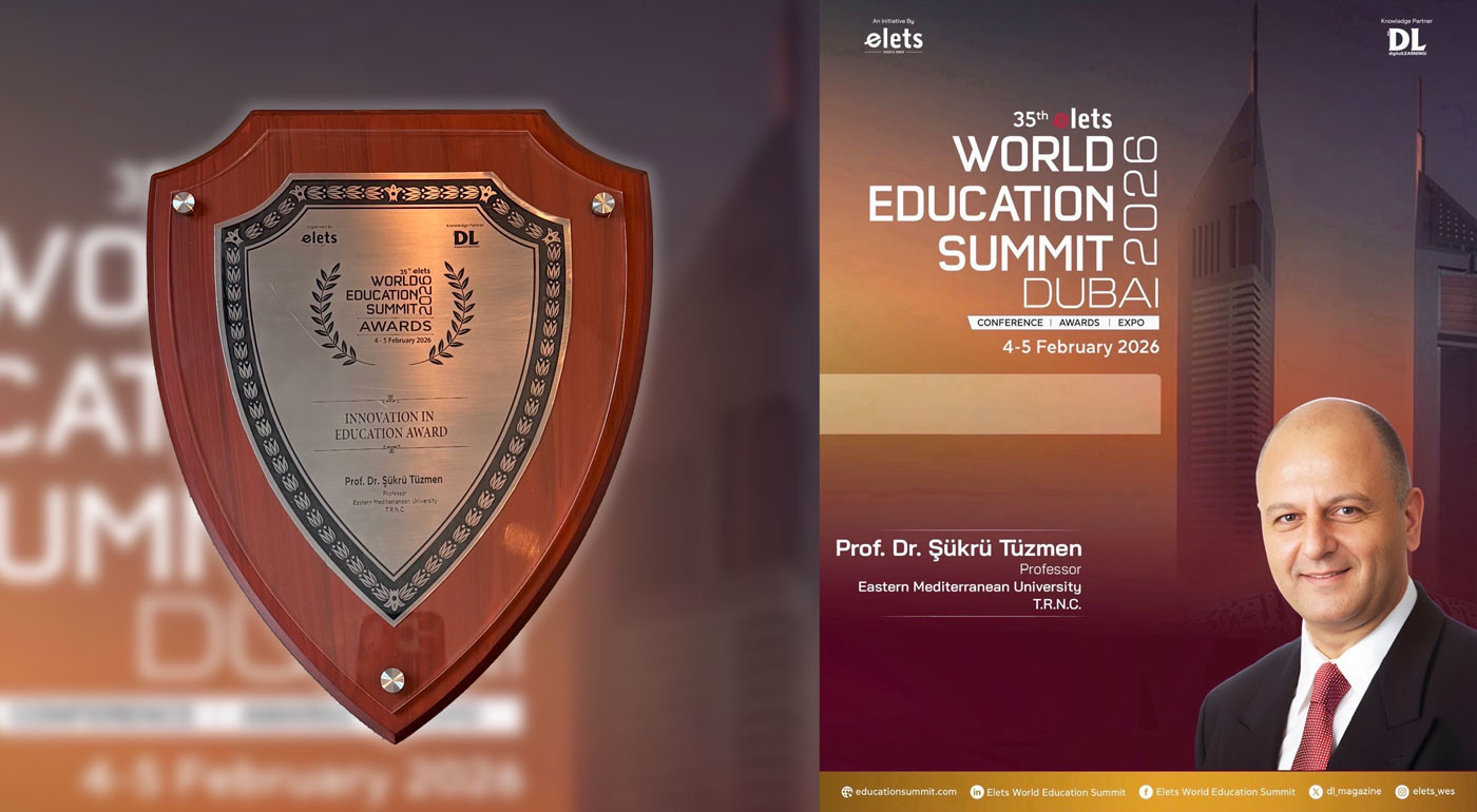 DAÜ Öğretim Üyesi Prof. Dr. Şükrü Tüzmen’e “Eğitimde İnovasyon Ödülü”